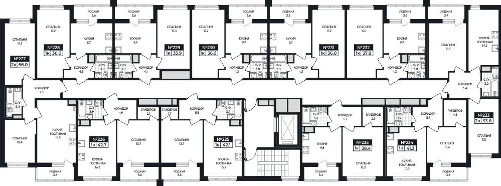 1-комнатная квартира, 36 м², 7/9 эт. в ЖК «Горизонт»