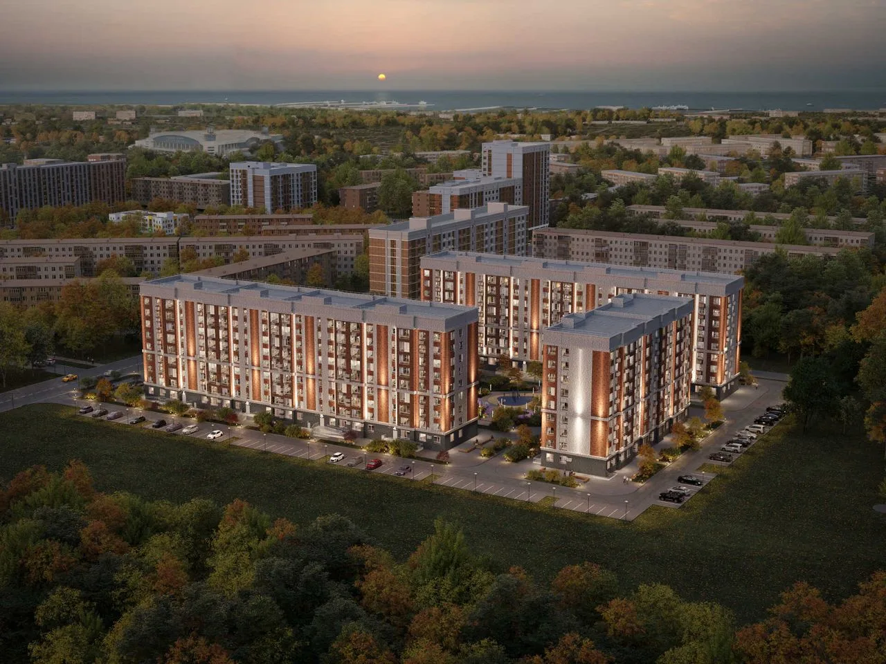 1-комнатная квартира, 35,2 м², 2/9 эт. в ЖК «Резиденция Концепт»