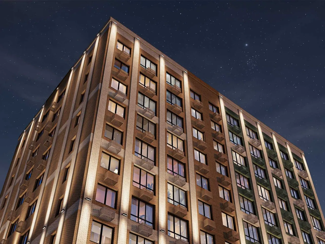 2-комнатная квартира, 51,4 м², 10/12 эт. в ЖК «Приморье»