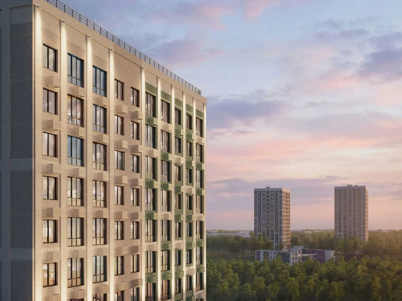1-комнатная квартира, 35,9 м², 12/12 эт. в ЖК «Приморье»
